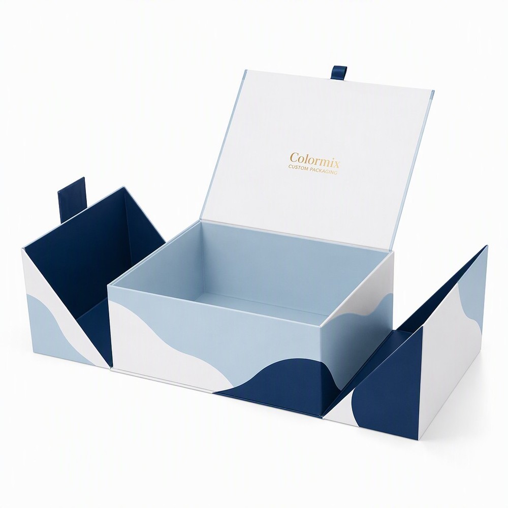 Double Door Rigid Boxes — custom double door rigid box